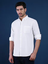Men's White Formal Full Sleeves Shirt