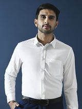 Men's White Formal Full Sleeves Shirt