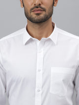 Men's White Formal Full Sleeves Shirt