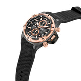 Men's Black Casual Round Analogue Watch-KRWGO0070201