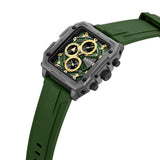 Men's Green Casual Rectangular Analogue Watch-KRWGO0070303