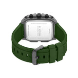 Men's Green Casual Rectangular Analogue Watch-KRWGO0070303