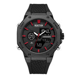 Men's Black Casual Round Analog-Digital Watch-KRWGP9005704