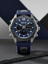 Men's Blue Casual Round Analog-Digital Watch-KRWGP9006702