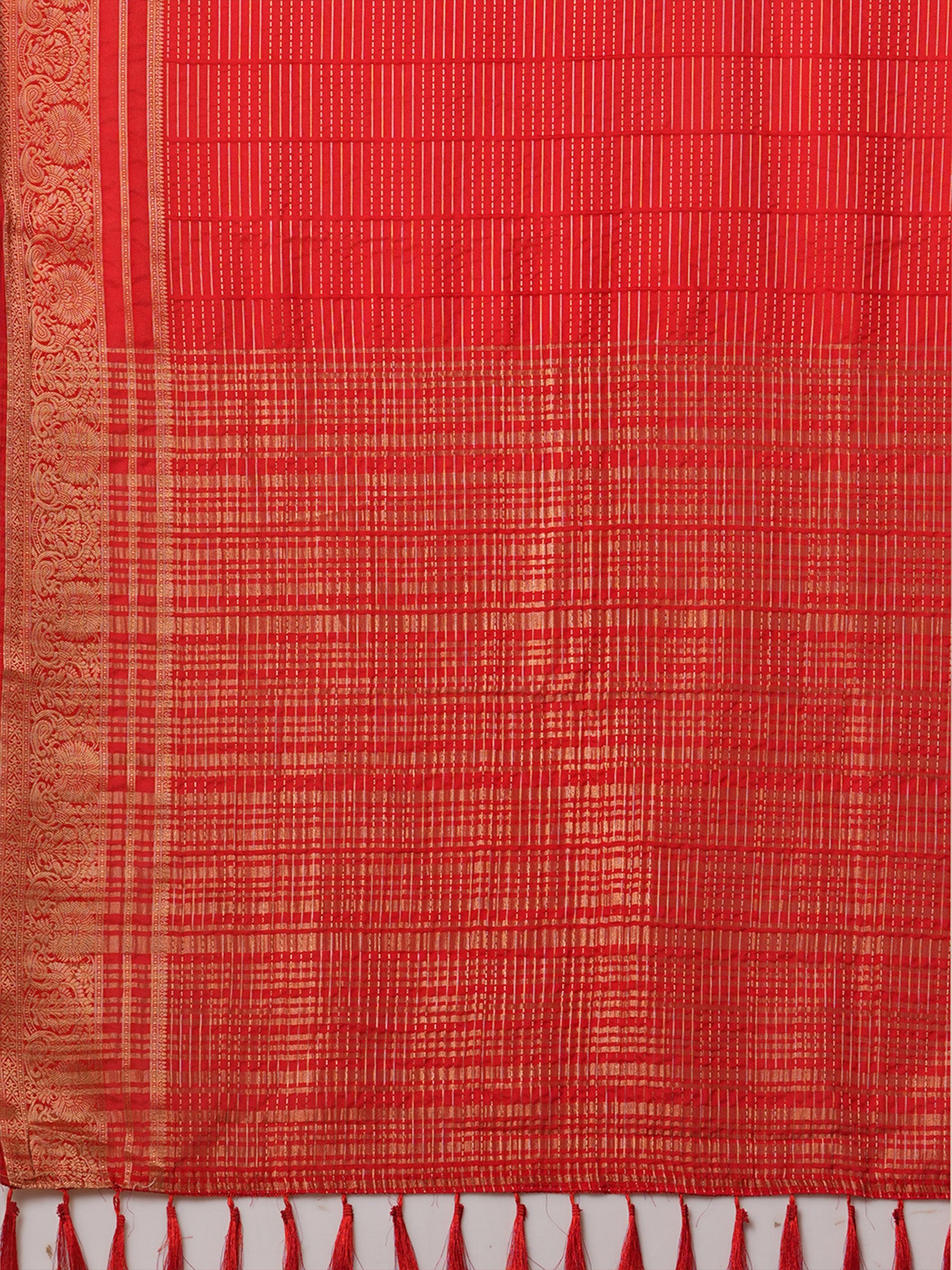 Women's Red Festive Banarasi Saree
