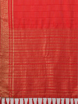Women's Red Festive Banarasi Saree