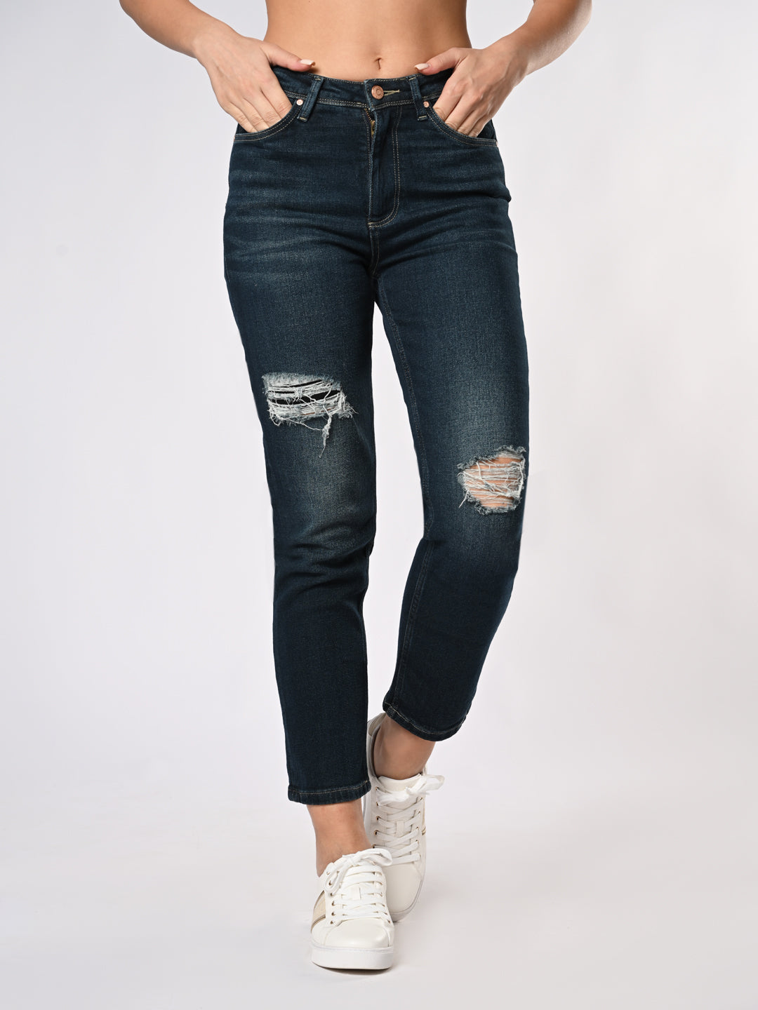 Women's Blue Skinny Stretchable Jeans