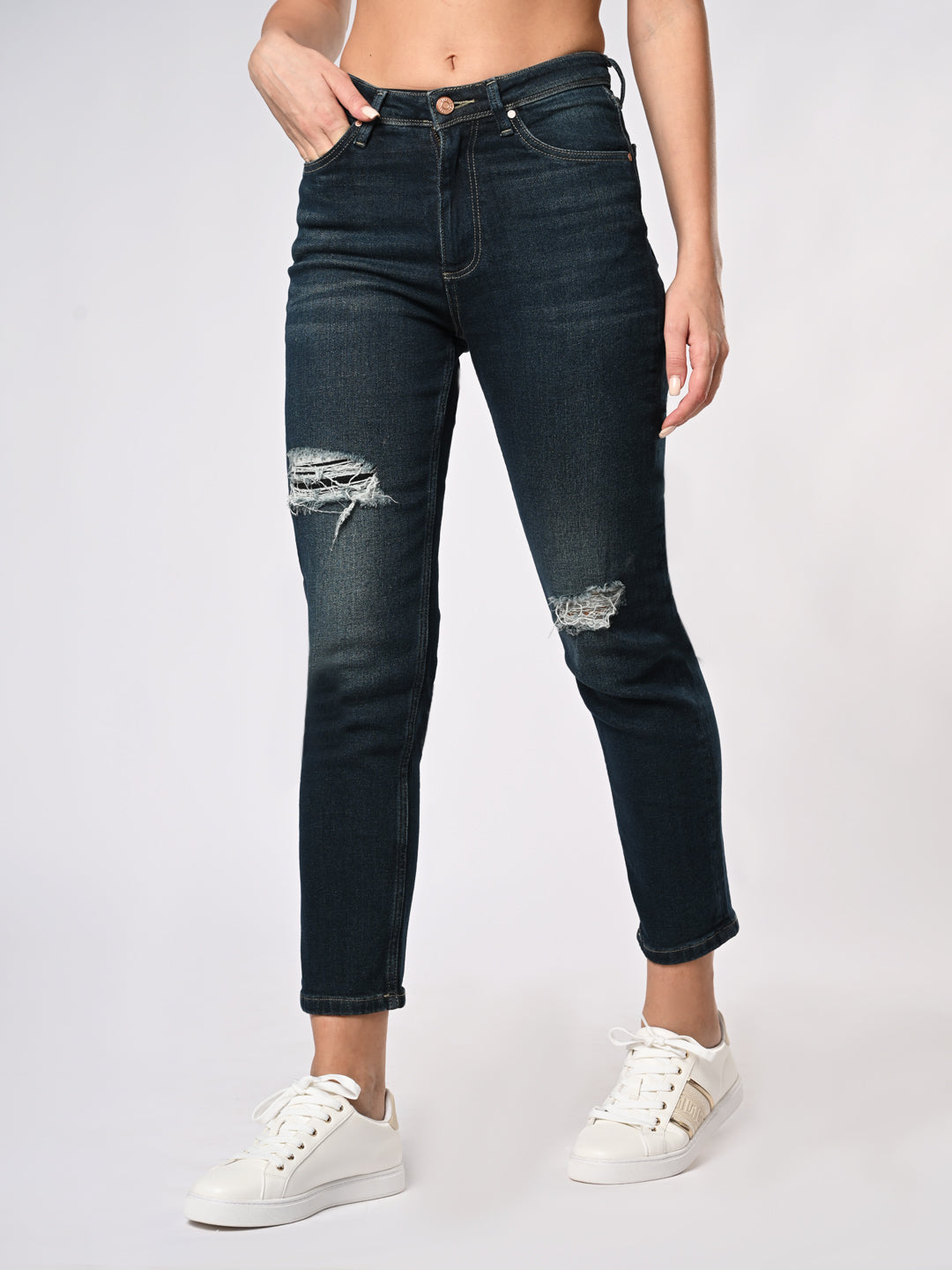 Women's Blue Skinny Stretchable Jeans