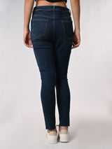 Women's Blue Regular Stretchable Jeans