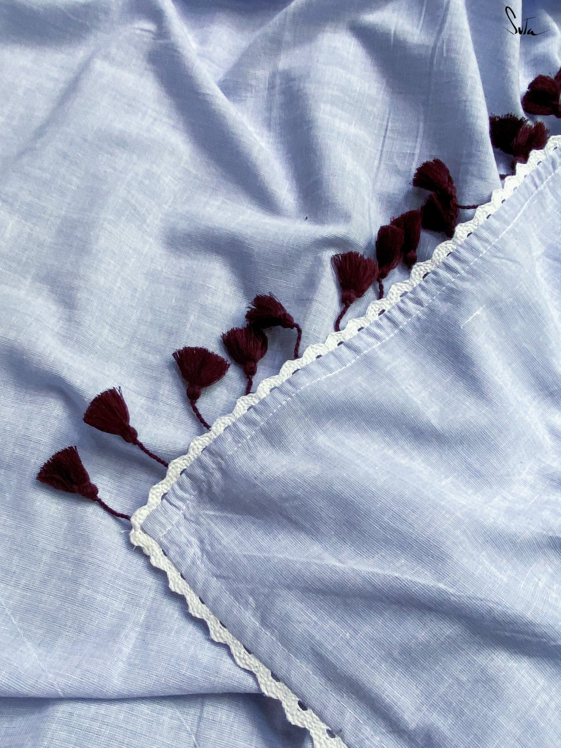 Women's Blue Cotton Saree