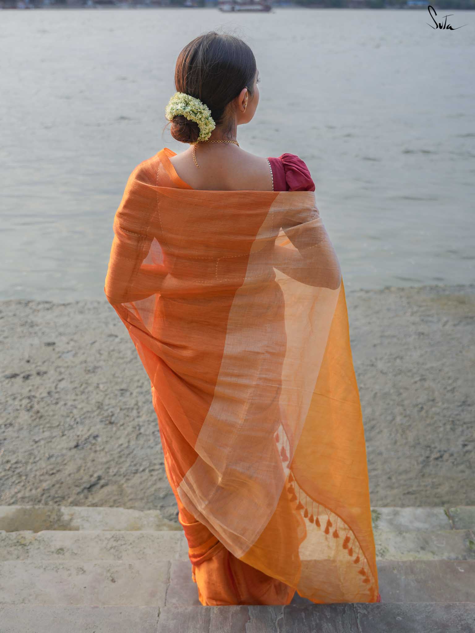 Women's Multicolor Cotton Mul Saree