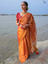 Women's Multicolor Cotton Mul Saree