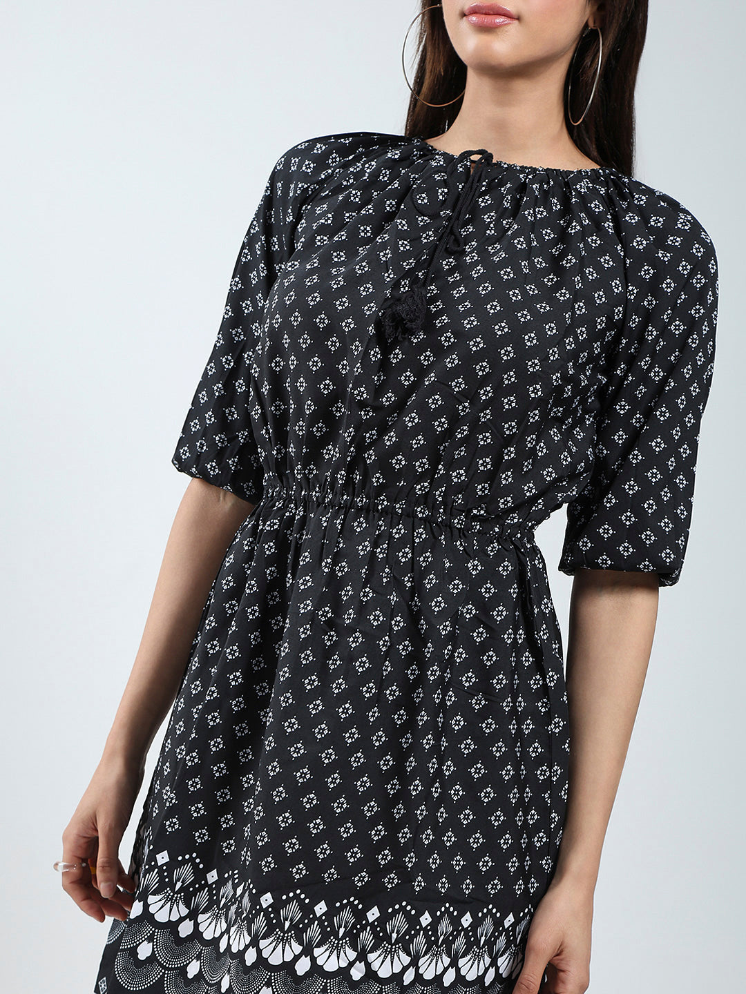 Women's Ethnic Motifs Printed Elasticated Waist Dress