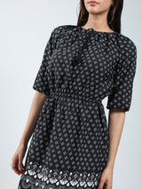 Women's Ethnic Motifs Printed Elasticated Waist Dress