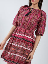 Women's Ethnic Motifs Printed Elasticated Waist Dress