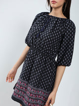Women's Ethnic Motifs Printed Elasticated Waist Dress