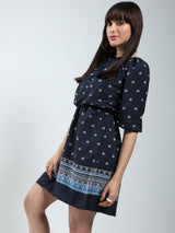 Women's Ethnic Motifs Printed Elasticated Waist Dress