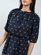 Women's Ethnic Motifs Printed Elasticated Waist Dress