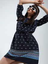 Women's Ethnic Motifs Printed Elasticated Waist Dress