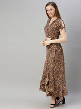 Women's Brown Printed Co-ord Set