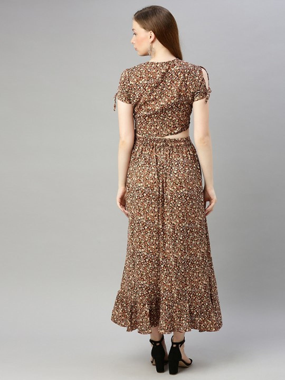 Women's Brown Printed Co-ord Set