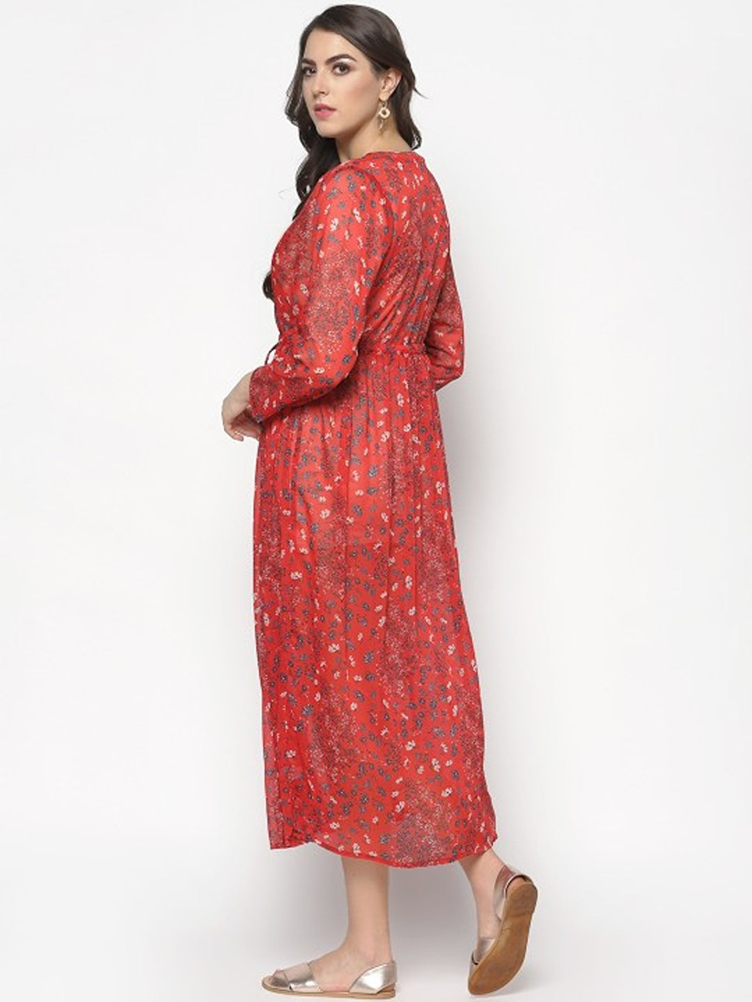 Women's Red Tie Up Front Shrug