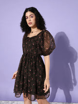 Women's Volume Sleeve Party Dress