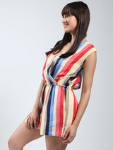 Women's Multicolor Printed Jumpsuit