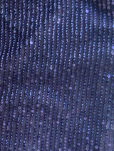 Women's Navy Sequin One Shoulder Bodycon Mini Party Dress