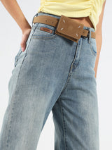 Women's Blue Casual High Rise Jeans