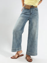 Women's Blue Casual High Rise Jeans