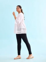 Women's Black Cotton Churidar Legging