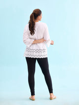 Women's Black Cotton Churidar Legging