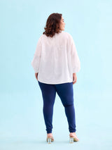 Women's Navy Cotton Churidar Legging