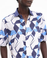 Men's Multicolor Casual Regular Fit Printed Half Sleeves Shirt