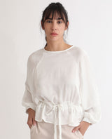 Women's White Casual Full Sleeves Top