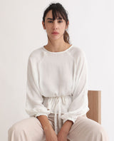Women's White Casual Full Sleeves Top