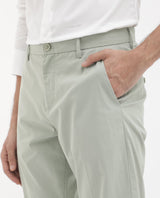 Men's Green Casual Regular Fit Solid Trouser