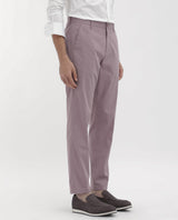 Men's Pink Casual Regular Fit Solid Trouser