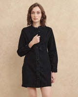 Women's Black Full Sleeves Dress
