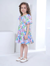 Girls Multicolor Casual Dress