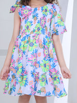 Girls Multicolor Casual Dress