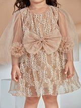Girls Knee Length Party Dress