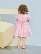 Girls Pink Casual Wear Dress