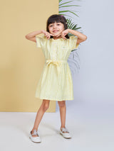 Girls Knee Length Semi Party Dress