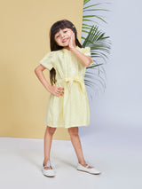 Girls Knee Length Semi Party Dress