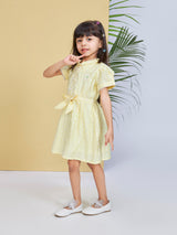 Girls Knee Length Semi Party Dress