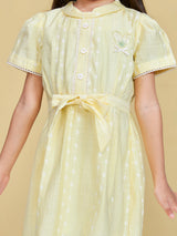 Girls Knee Length Semi Party Dress
