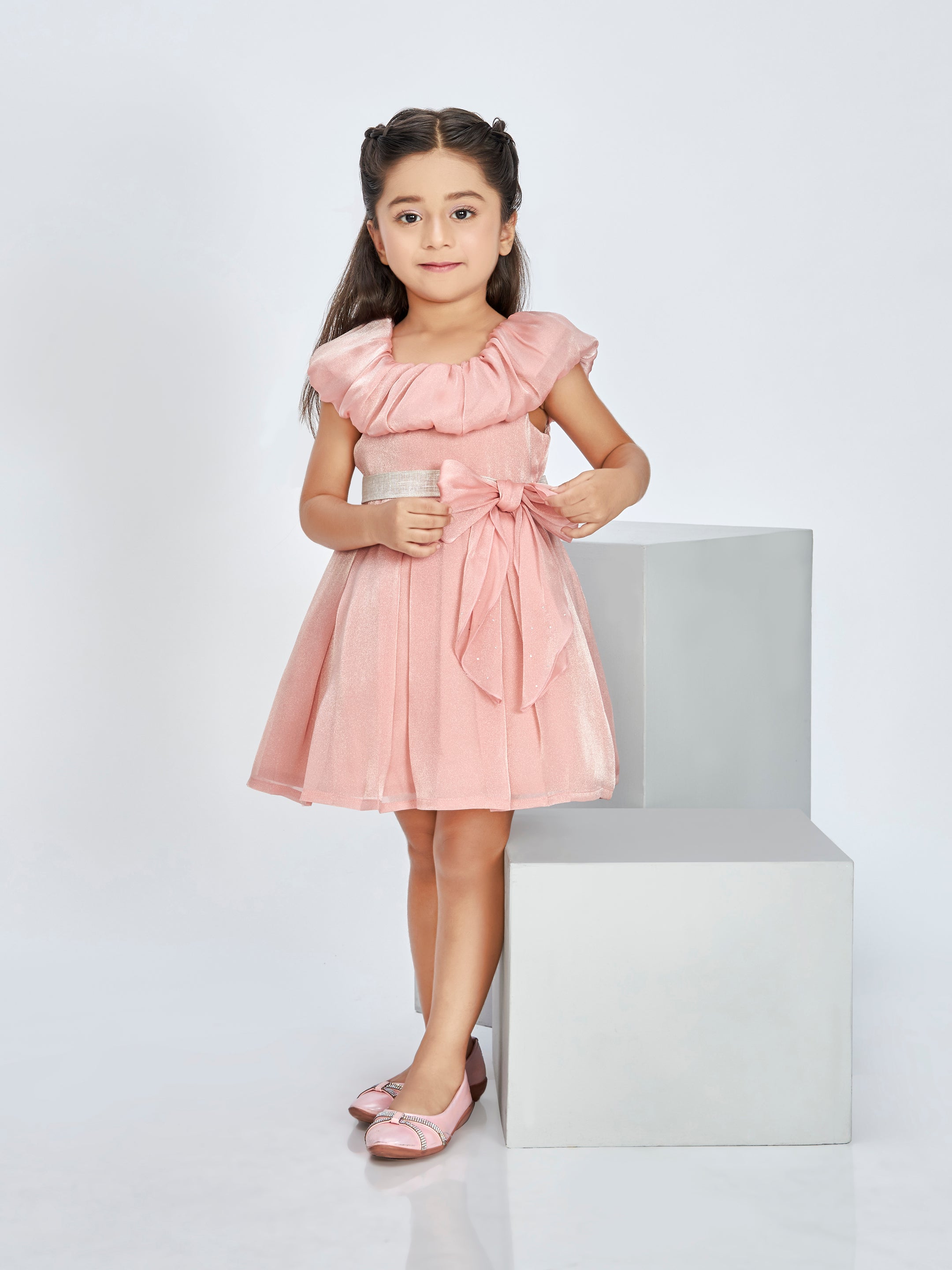 Girls Pink Party Dress