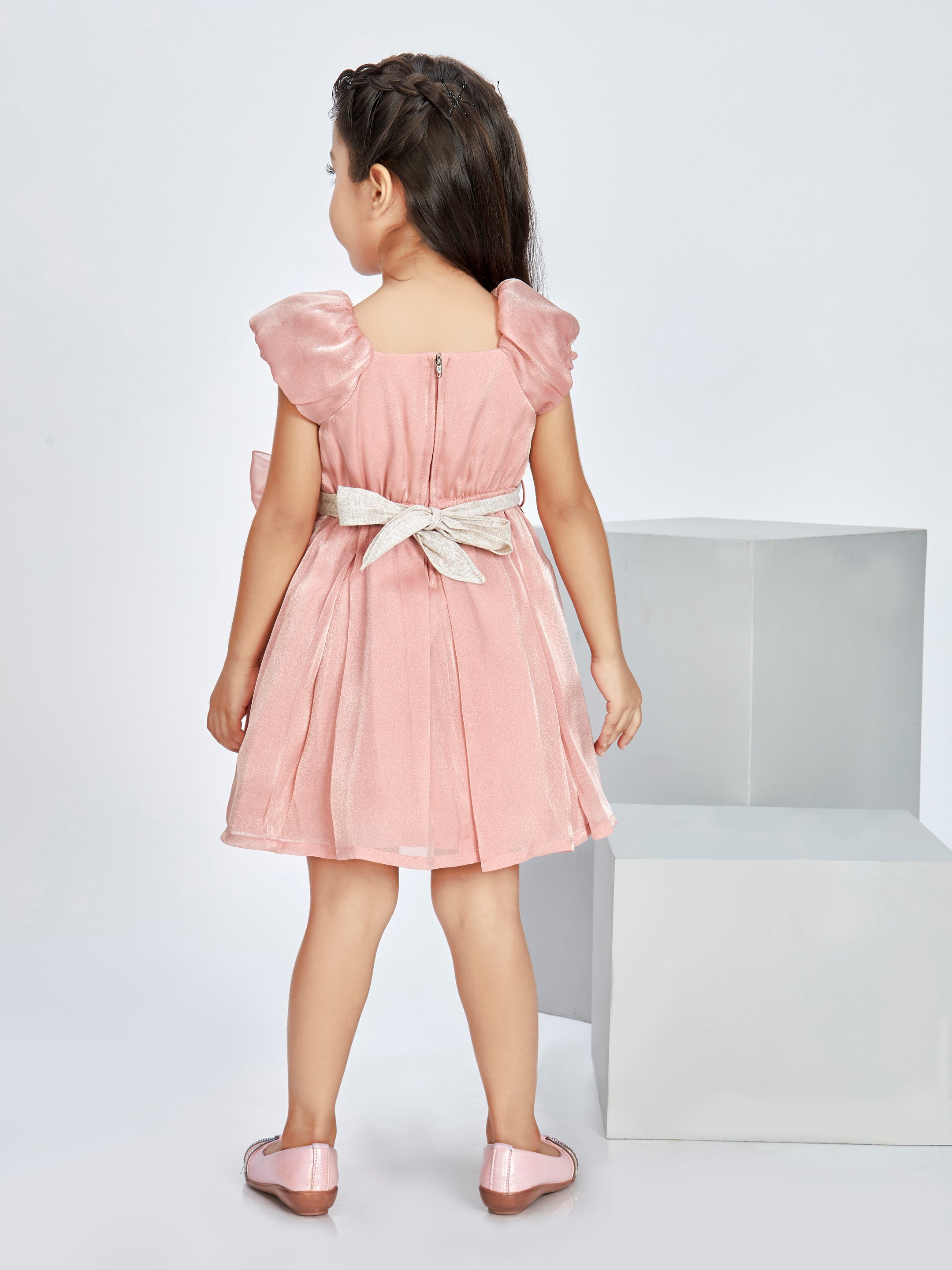 Girls Pink Party Dress